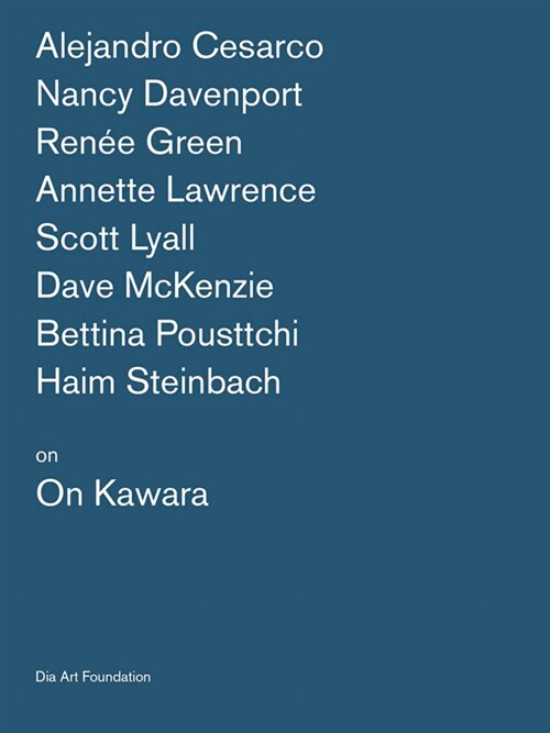 [중고] Artists on on Kawara (Paperback)