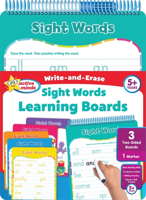 Active Minds Write-And-Erase Sight Words Learning Boards (Paperback)