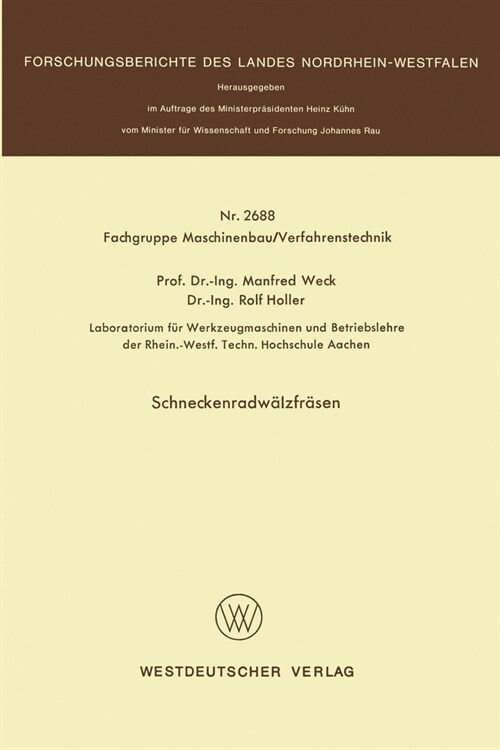 Schneckenradw?zfr?en (Paperback)