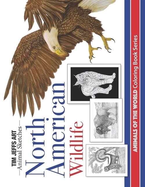 North American Wildlife: Animals Of The World Coloring Book Series (Paperback)