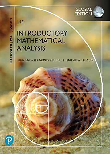 Introductory Mathematical Analysis for Business, Economics, and the Life and Social Sciences, Global Edition (Paperback, 14 ed)