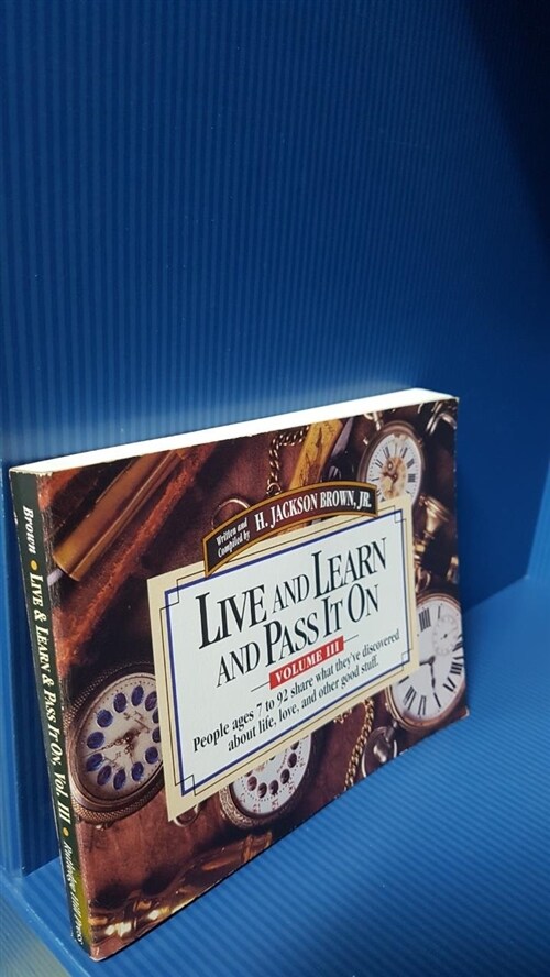 [중고] Live and Learn and Pass It On, Volume III (Paperback)