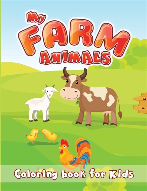 My Farm Animals: Coloring Book for Kids (Paperback)