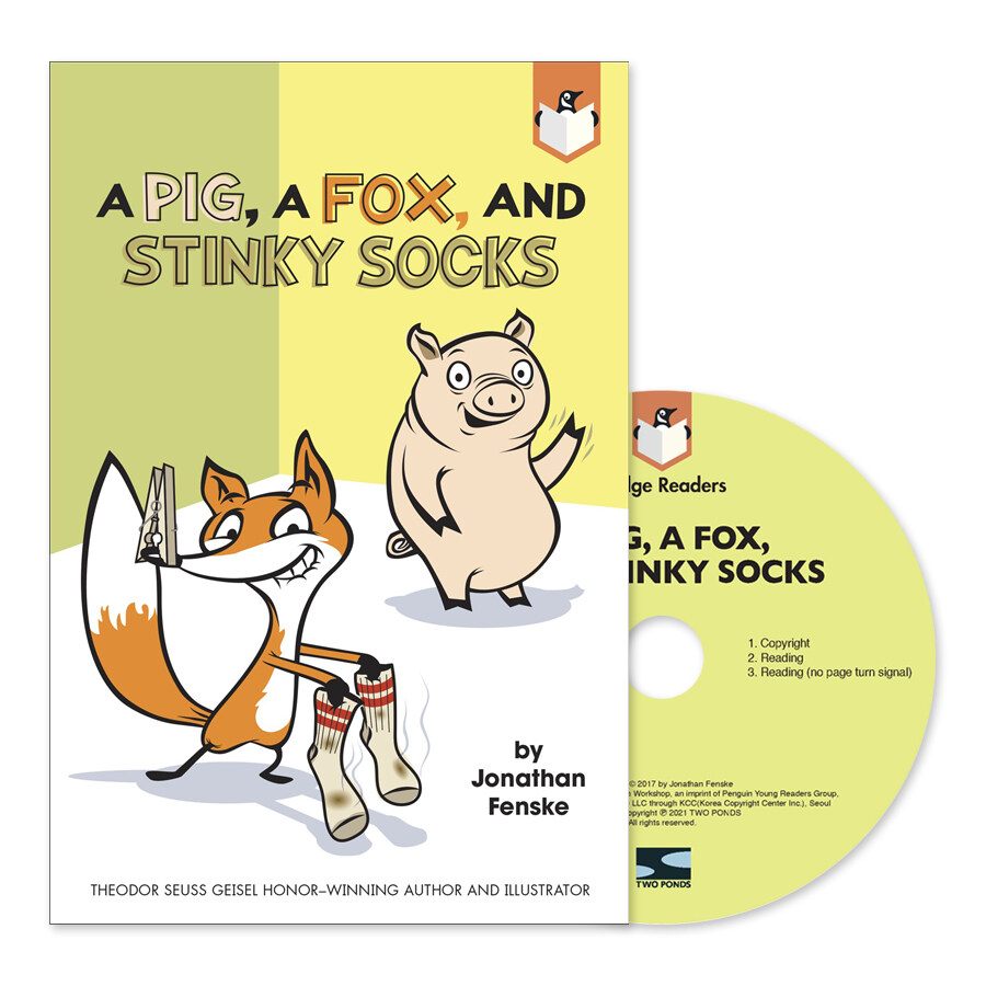 Bridge Readers 09 : A Pig, A Fox, and Stinky Socks (Paperback + CD + QR Audio)
