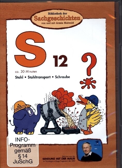 Bibliothek der Sachgeschichten - S12, Stahl, Stahltransport, Schraube, 1 DVD (DVD Video)