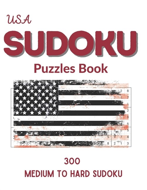 USA Sudoku Puzzles Book: 300 Medium to Hard Sudoku Puzzles book for adults and kids with Solutions Book - 5 (Paperback)