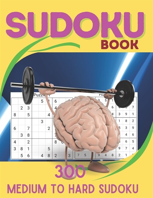 Sudoku Book: Medium to Hard Sudoku Puzzles book for adults and kids with Solutions Book - (Paperback)