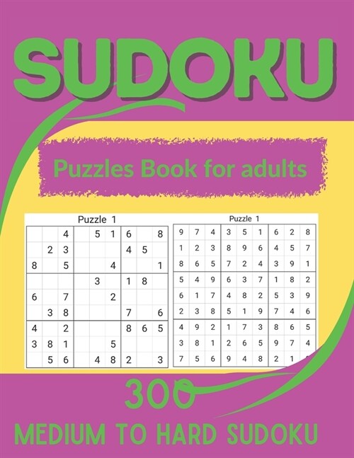 Sudoku Puzzles Book for adults: Medium to Hard Sudoku Puzzles book for American adults and kids with Solutions Book - 1 (Paperback)