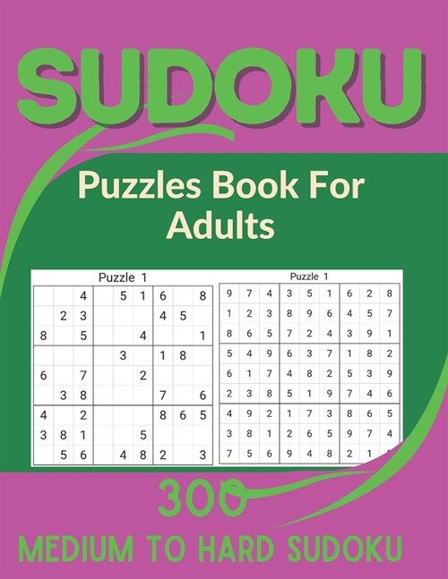 Sudoku Puzzles Book for adults: Medium to Hard Sudoku Puzzles book for American adults and kids with Solutions Book - 5 (Paperback)