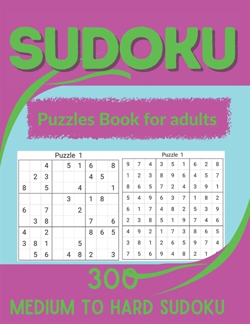 Sudoku Puzzles Book for adults: Medium to Hard Sudoku Puzzles book for American adults and kids with Solutions Book -2 (Paperback)