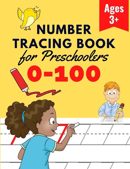 Number Tracing Book for Preschoolers: Number Practice Workbook To Learn The Numbers From 0 To 100 - Math Activity Book for Pre K, Kindergarten and Kid (Paperback)