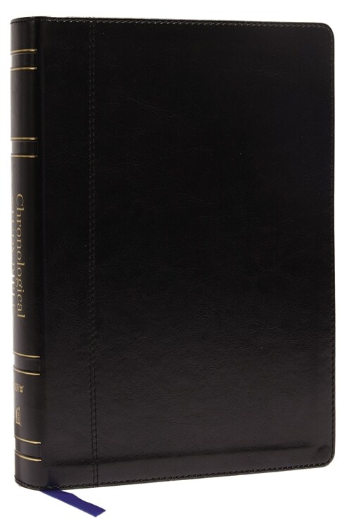 Niv, Chronological Study Bible, Leathersoft, Black, Comfort Print: Holy Bible, New International Version (Imitation Leather)