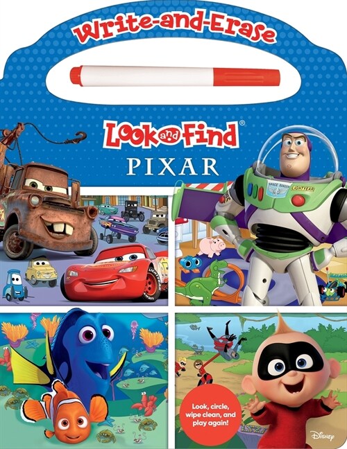 Disney Pixar: Write-And-Erase Look and Find (Board Books)