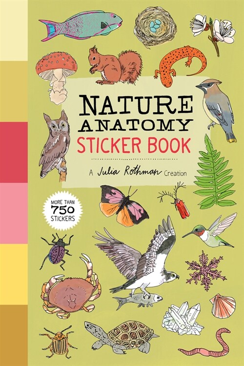 Nature Anatomy Sticker Book: A Julia Rothman Creation; More Than 750 Stickers (Paperback)
