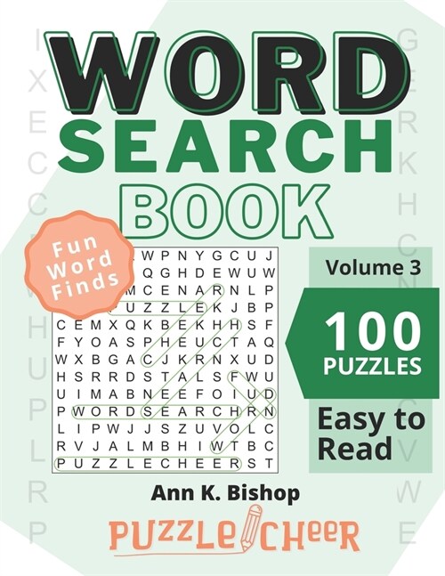 Word Search Puzzle Book, Volume 3: Family Fun Word Finds With Easy to Read Print (Paperback)