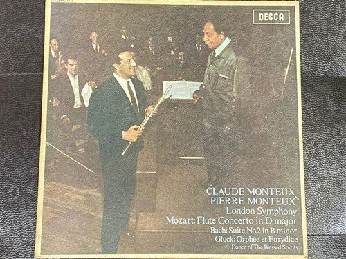 [중고] [LP] 클로드 몽퇴 - Claude Monteux - Mozart Flute Concerto in D LP [성음-라이센스반]
