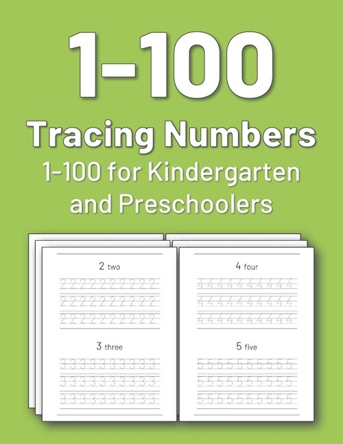 Tracing Numbers 1-100 for Kindergarten and Preschoolers: Numbers tracing book for preschoolers and kids, practice tracing numbers 1-100 (Paperback)