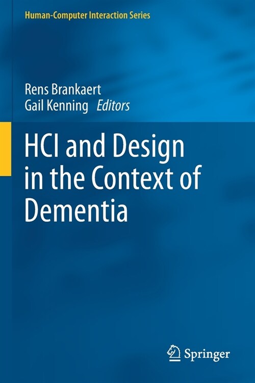 Hci and Design in the Context of Dementia (Paperback, 2020)