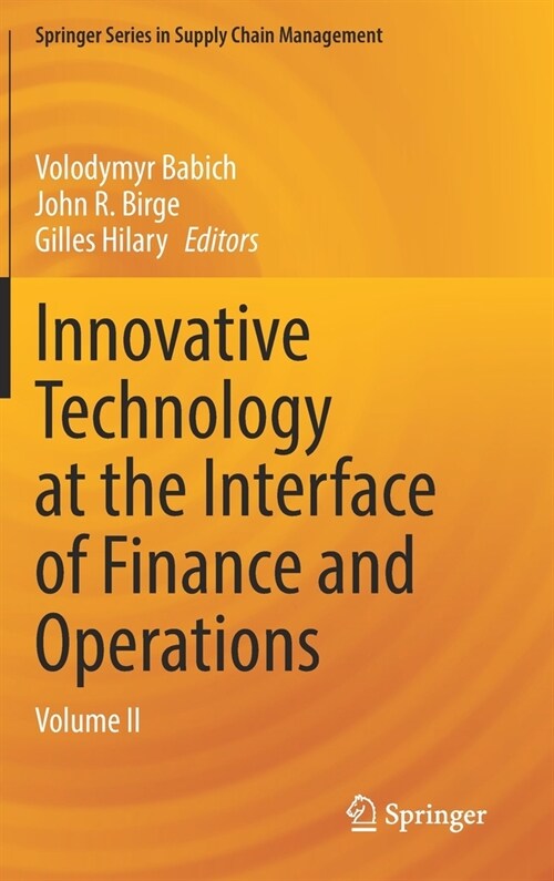 Innovative Technology at the Interface of Finance and Operations: Volume II (Hardcover, 2021)