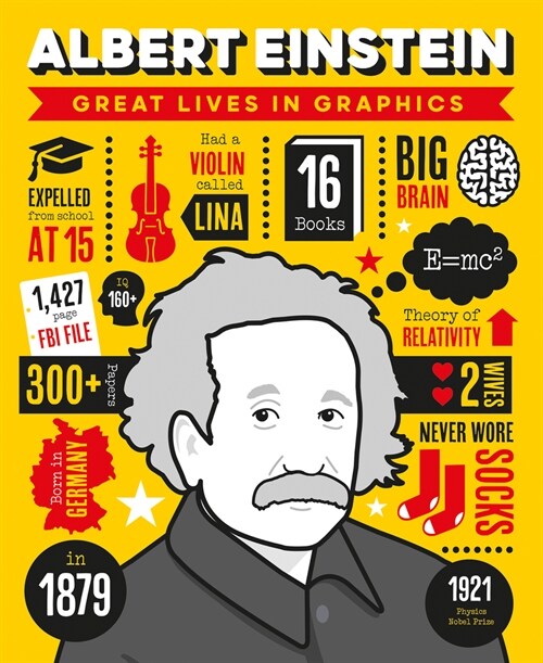 Great Lives in Graphics: Albert Einstein (Hardcover)
