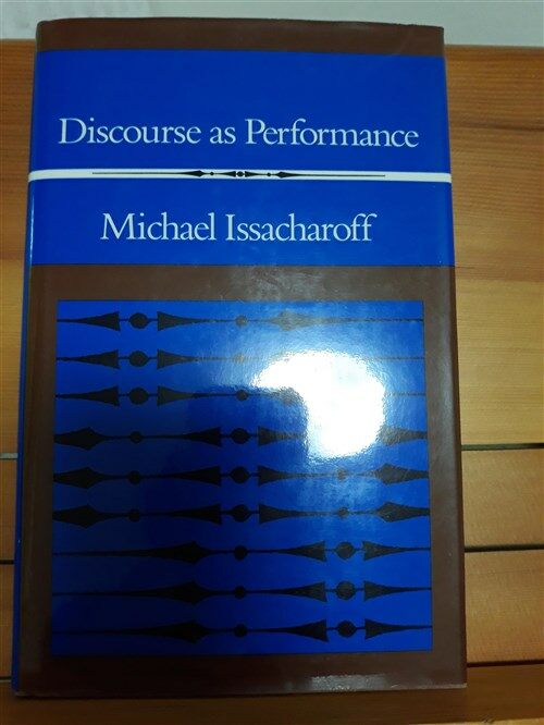 [중고] Discourse as Performance (Hardcover)