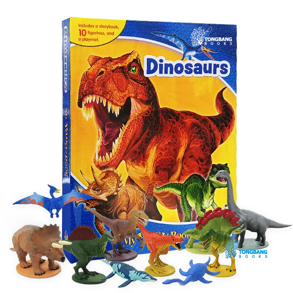 Dinosaurs My Busy Books (Board Book + 피규어 10개 + 플레이매트)