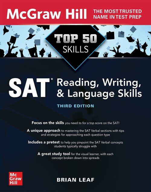 Top 50 SAT Reading, Writing, and Language Skills, Third Edition (Paperback, 3)