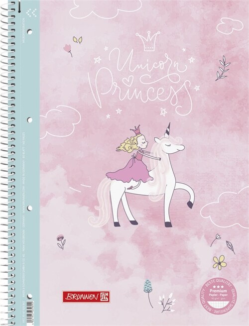 Brunnen Collegeblock A4 Liniert 28 90g Unicorn Princess (Miscellaneous print)
