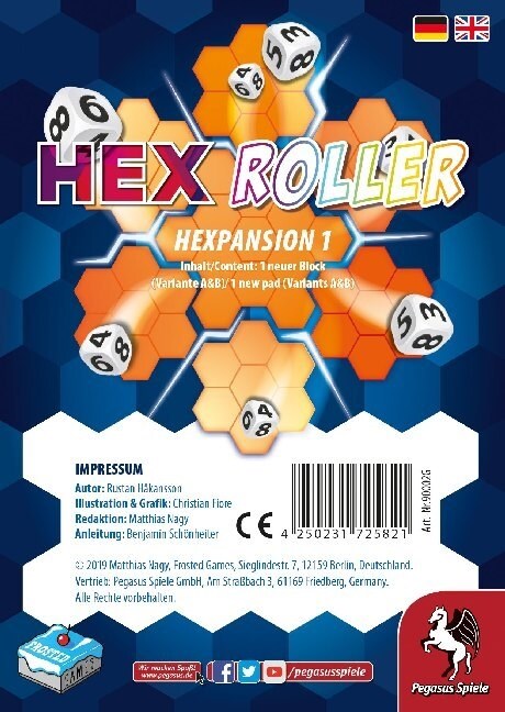 HexRoller: Hexpansion 1 (Spiel-Zubehor) (Game)