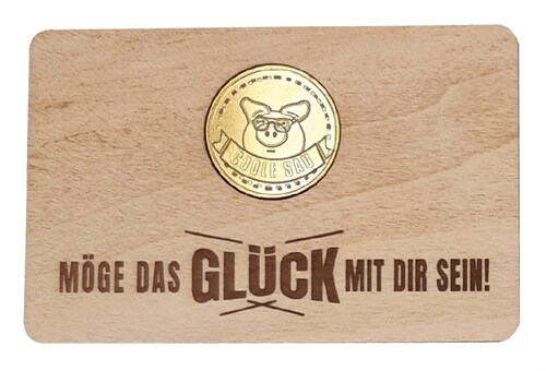 Gluckstaler auf Karte - Coole Sau (General Merchandise)