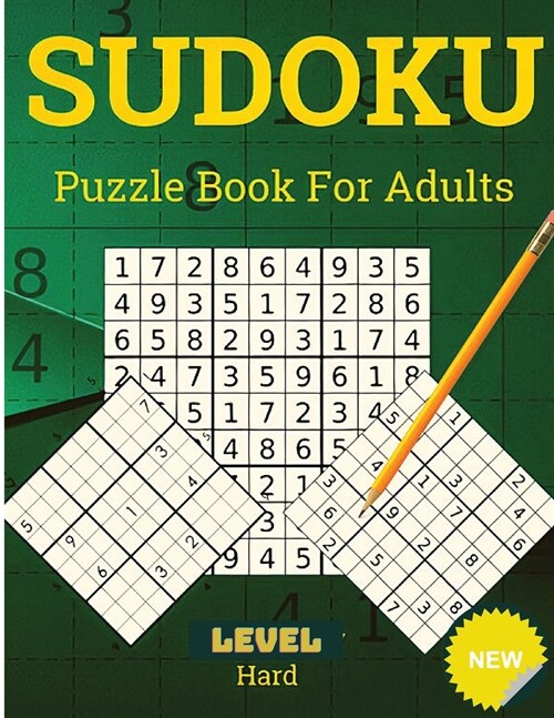 Hard Sudoku for Adults: Sudoku Puzzles Book (Paperback)