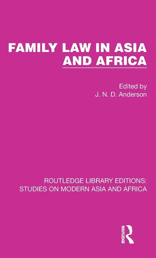 Family Law in Asia and Africa (Hardcover, 1)