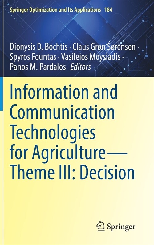 Information and Communication Technologies for Agriculture--Theme III: Decision (Hardcover, 2021)