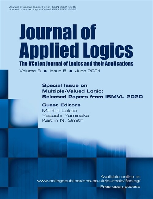 Journal of Applied Logics - The IfCoLog Journal of Logics and their Applications: Volume 8, Issue 5, June 2021. Special Issue on Multiple-Valued Logic (Paperback)