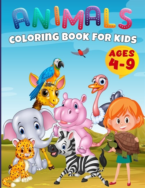 Baby Animals Coloring Book Toddlers: Funny Animals For Kids Ages 4-9, Easy Coloring Pages For Preschool and Kindergarten, Baby Animals Coloring Book F (Paperback)