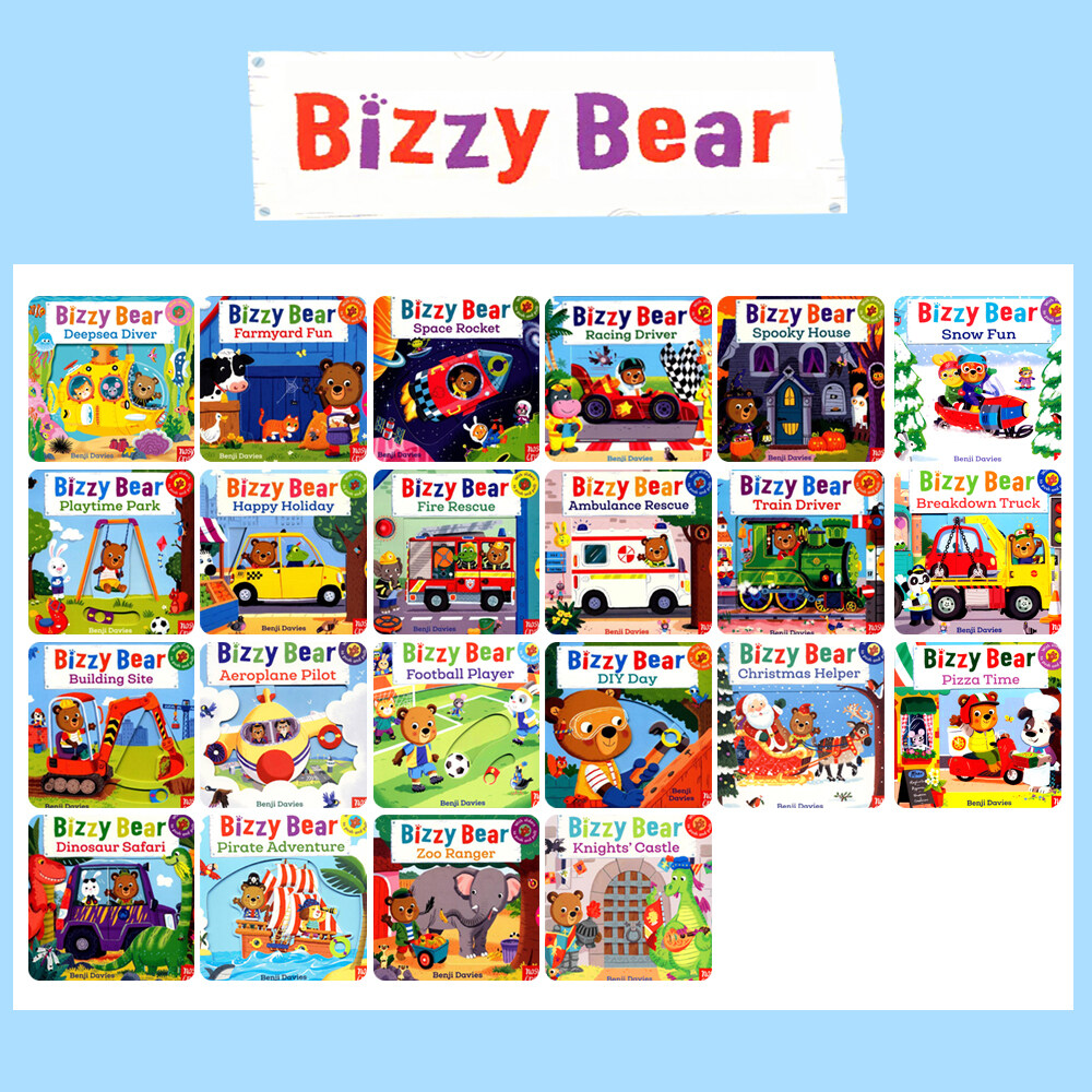 [패키지] Bizzy Bear 시리즈 22종 보드북 Set (Board Book 22권)