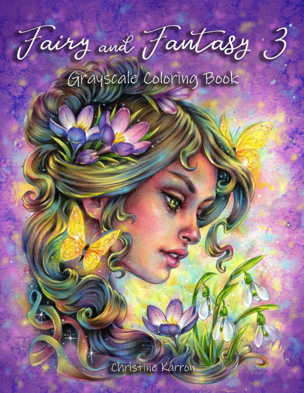 Fairy and Fantasy 3 Grayscale Coloringbook (Paperback)