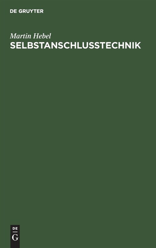 Selbstanschlusstechnik (Hardcover, Reprint 2019)