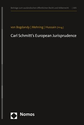 Carl Schmitts European Jurisprudence (Hardcover)