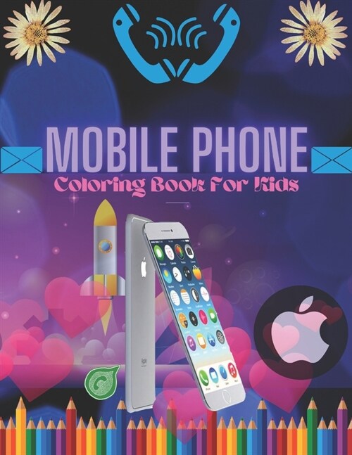 Mobile Phone Coloring Book For Kids: Text Art Brick Mobile Phones and Old Memes Coloring Book (Paperback)