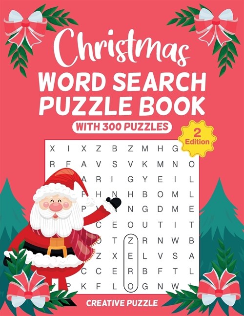 CHRISTMAS WORD SEARCH PUZZLE BOOK 2 Edition: With 300 Puzzles (Paperback)