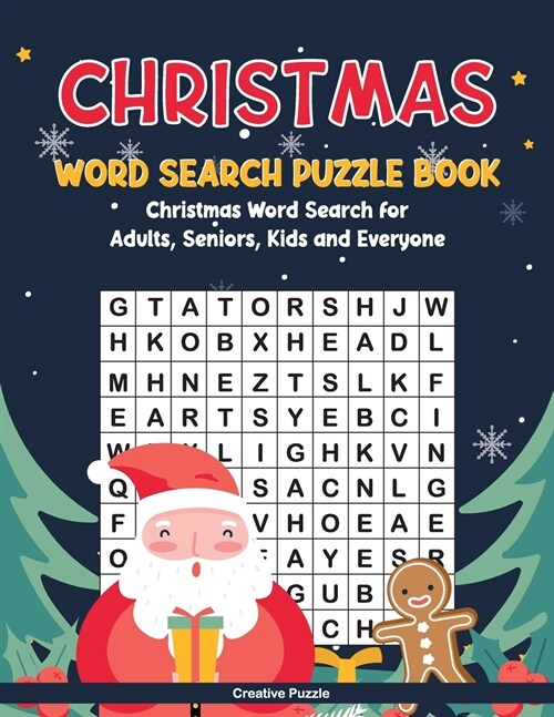 Christmas Word Search Puzzle Book: Christmas Word Search for Adults, Seniors, Kids and Everyone (Paperback)