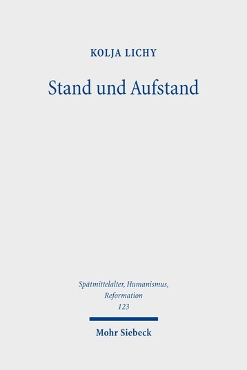 Stand Und Aufstand: Adel Und Polnisch-Litauisches Gemeinwesen Im Rokosz Von 1606-1609 (Hardcover)