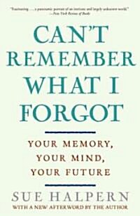 Cant Remember What I Forgot: Your Memory, Your Mind, Your Future (Paperback)