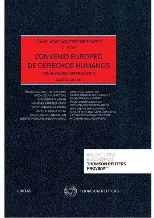 CONVENIO EUROPEO DE DERECHOS HUMANOS (Book)