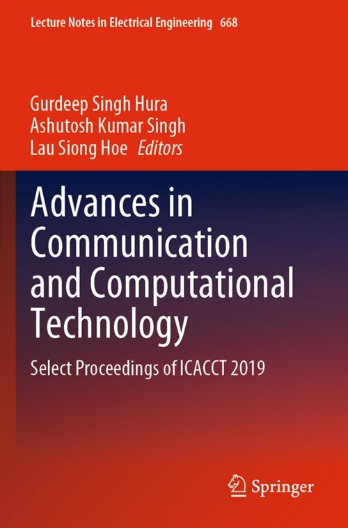 Advances in Communication and Computational Technology: Select Proceedings of Icacct 2019 (Paperback, 2021)