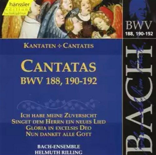 [중고]  <헨슬러 에디션 34> 바흐 앙상블 &릴링 ㅡ 바흐 : 칸타타 BWV 188/190/191/192  (REMASTERED)