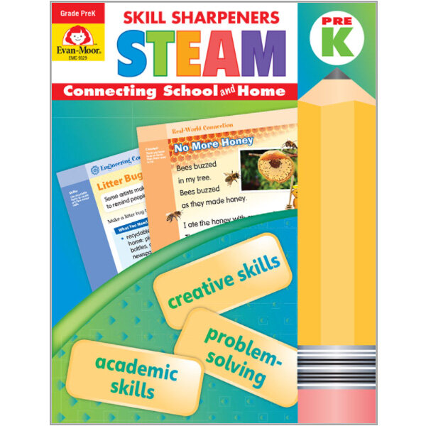 Skill Sharpeners: Steam, Prek Workbook (Paperback, Teacher)