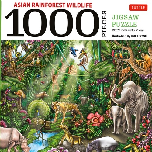 Asian Rainforest Wildlife - 1000 Piece Jigsaw Puzzle: Finished Size 29 in X 20 Inch (74 X 51 CM) (Other)