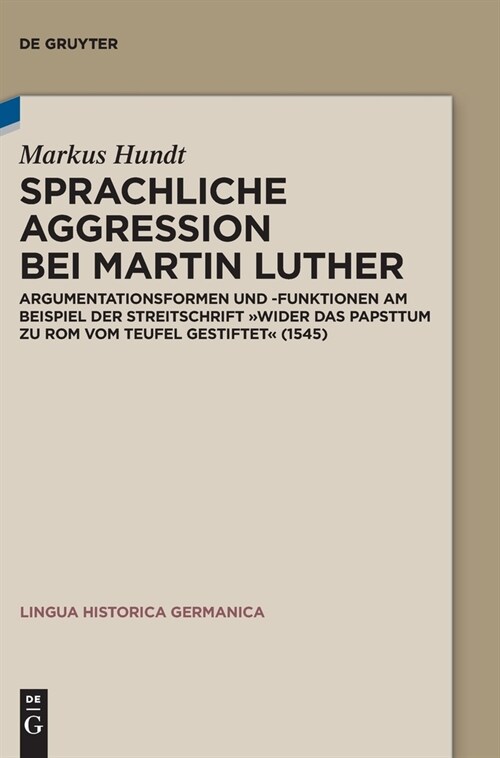 Sprachliche Aggression bei Martin Luther (Hardcover)